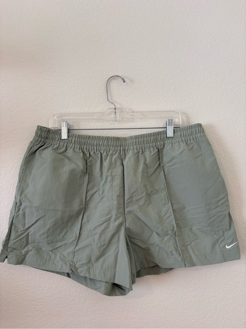 Nike womens Sage Green Lightweight Running Shorts
